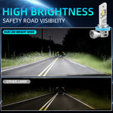 H11 H8 H9 H1 H7 H4 9005 9006 LED Headlight Bulbs 1:1 Mini Size Plug-and-Play Design 30W 5000LM Fits 99% Vehicles, IP68 Dustproof, Universal for Low Beam and High Beam