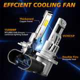 All-in-One H4 H1 H7 H11 9005 9006 LED Conversion Kit, 300% Brighter Than Halogen, 56W 7600LM 6000K Daylight White, Non-Polarity, Easy Installation for Off-Road Vehicles