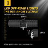 Super Bright LED Work Light, 12V 18W 6 3030 LED 6 Inch Size , IP67 Waterproof, for Off Road Emergency Rescue