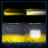LED Motorcycle Spotlight, IP67 Waterproof, 24W 2400LM Spot Beam 9-30V Universal Fit, High Brightness , Anti-Glare for Motorbike ATV UTV Off-Road