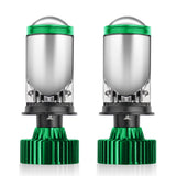 H4 LED Lens Projector Bulb 6000K White 90W 14000LM Super Bright 12V-24V Headlight Conversion Kit for Truck SUV Van