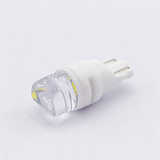 T10 Ceramic LED Bulb 360° Full Angle for Side Marker Door Reflector Clearance Light 26MM (Transparent Wedge Combo Beam Lens)