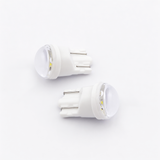 T10 LED Bulb Ceramic Base W5W 194 168 6500K White 12V Car Light Bulb for Interior Map Door Courtesy Side Marker Trunk Light  (Transparent Spot beam lens)