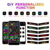 2PCS 13.7"x4.01" Devil Eyes Light for Windshield – Flexible LED Screen 20*64 Pixel Dual Screen Sync, LED Eyes for Cars/Trucks/SUVs/RV, App Controlled Animated Windshield LED with Custom Text & Graphics