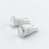 T10 LED Interior Bulb W5W 194 168 Ceramic Body 6000K White 12V Automotive Light for Dome Map Door Courtesy Lamp  (Transparent Spot Beam Lens)