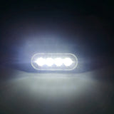 Surface Mount LED Side Marker Light  IP65 Waterproof Sealed, 12V-24V 4W 480LM Universal for Truck Semi Trailer RV Camper, Easy Installation