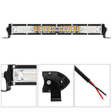 6.57 - 49.61 Inch Double Row Curved Off Road Bar, 20W-160W 2000LM-16000LM 9-30V IP67 Waterproof Anti-Fog LED Bar, Heat Dissipation Design, Offroad Combo Light for Wrangler 4X4 Off-Road Refit
