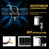 6.01 Inch LED Work Light 18W, 3800LM White Combo Beam, IP67 Waterproof, Shockproof, for Off Road 4x4 Truck SUV, Roof Bumper Grille Mount