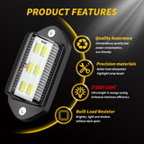 6-LED Truck Side Marker Light IP67 Waterproof 12V-24V for Semi Trailer RV Camper
