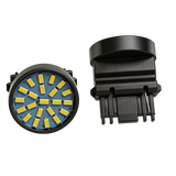 3157 T25 3157K 7443 W21/5W LED Brake Light and Turn Signal Reverse Tail Position Light 22LED 3014 Chips 12V Plug and Play