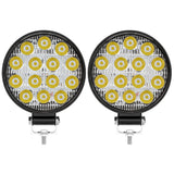 LED Work Light for Off Road, 42W 14 3030 SMD Spot Beam IP67 Waterproof, 6000K Pure White, 9-36V Wide Voltage, Durable Aluminum Alloy Housing