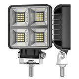 3.98 Inch Square LED Working Light, IP67 Rainproof Snowproof Offroad Lamp, 64W 3000LM 9-36V High Power LED Chip for Heavy Truck Off-Road Desert Mountain Driving