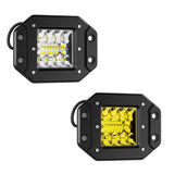 4.72 Inch LED Industrial Working Light, 16W 1600LM 9-30V Ultra Wide DC Voltage Range, IP67 Rustproof Waterproof Anti-Corrosion, Square Flood Light for Construction Machinery & Farm Vehicles
