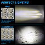 4.45 Inch LED Working Light, IP67 Waterproof Combo Beam 9-30V 30W 3000LM Anti-Vibration Offroad Work Lamp for Pickup UTV RV Construction Vehicle Night Driving