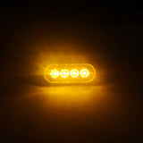 Surface Mount LED Side Marker Light  IP65 Waterproof Sealed, 12V-24V 4W 480LM Universal for Truck Semi Trailer RV Camper, Easy Installation