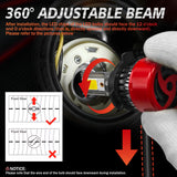 H11/H8/H9/H1/H7/H4/9005/9006 H7 LED Bulbs with Compact Design, 48W 4800LM 6000K White, Ultra-Thin Connector, Easy DIY Installation for Hatchbacks and Sedans