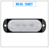 LED Truck Side Lights, DC 12-24V 4 LED IPX-4 Waterproof, Steady Lighting Strobe Flash Guide Light Fit for Trailer Pickup RV Van Auto Parts