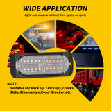 Universal LED Side Marker Clearance Light  12V-24V IPX-4 Steady Lighting Strobe Flash Waterproof for Truck Trailer Lorry Bus Camper, Surface Mount with Reflex Lens