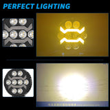 4.33 Inch Round LED Working Light DRL, 20W 3800LM 9-30V IP67 Waterproof Cost-Effective Design, Universal Offroad Light for ATV UTV Off-Road Enthusiast Modified Parts