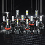9005 HB3 9006 HB4 H11 H8 H9 H1 H4 H7 H3 Fanless LED Headlight Bulb 6500K Cool White 300% Brighter Plug and Play For Toyota Ford Chevy Dodge