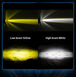 LED Motorcycle Spotlight, 36W 3600LM IP67 Waterproof Dustproof, 9-30V DC, Aluminum Housing, High Lumen, Fit for ATV UTV Motorbike