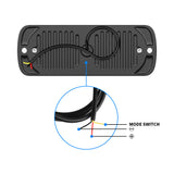 Universal LED Side Marker Clearance Light  12V-24V IPX-4 Steady Lighting Strobe Flash Waterproof for Truck Trailer Lorry Bus Camper, Surface Mount with Reflex Lens