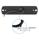 LED Truck Side Lights 12-24V IP67 Waterproof,  12 LED 16 Lighting Mode Strobe Flash Steady Lighting Easy Mount for Heavy Duty Trailer Van