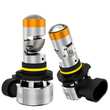 H11/H8/H9 9005 9007 H4 H7 LED Projector Headlight Bulbs 500% Brighter 5600LM 50W 6500K Cool White CSP Chips Mini Size Wireless Plug and Play Canbus Ready for Sedan SUV Truck