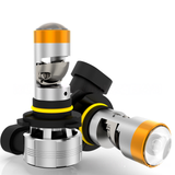 H11/H8/H9 9005 9007 H4 H7 LED Projector Headlight Bulbs 500% Brighter 5600LM 50W 6500K Cool White CSP Chips Mini Size Wireless Plug and Play Canbus Ready for Sedan SUV Truck