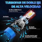 H11/H8/H9/H1/H7/H4/9005/9006 LED Headlight Kit, 48W Per Set, 4800LM, 6000K, 12-36V,Plug and Play, IP68, Enhanced Night Visibility for Off-Road Vehicles