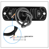 12-24V Universal LED Truck Side Marker Lights, 4 LED IPX-4 Waterproof Steady Strobe Flash, All-Weather Durable