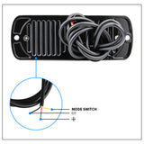 Heavy Duty Truck LED Side Marker Light IPX-4 Waterproof Sealed Housing, 12V-24V Surface Mount for Semi Trailer Lorry Bus