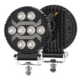 4.33 Inch Round LED Working Light DRL, 20W 3800LM 9-30V IP67 Waterproof Cost-Effective Design, Universal Offroad Light for ATV UTV Off-Road Enthusiast Modified Parts