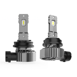 No Fan 9005 9006 H11 H1 H7 H4 LED Headlight Combo Kit, 30W 3600LM Total Output, 6500K, IP67 Waterproof, Silent Passive Cooling for High Beam and Low Beam