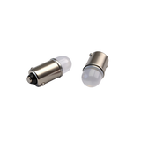 BA9S LED Bulb 3 2835 SMD for Car Glove Box Compartment Light Trunk Luggage Lamp 12V White (Smoked Bullet shaped Lens)