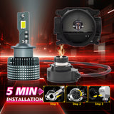D1S D2S D2R D3S D4S LED Bulb 110W 16000LM High Power 6000K White IP68 Waterproof Headlight Conversion Kit for Luxury Cars
