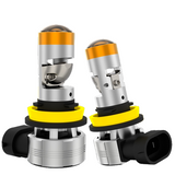 H11/H8/H9 9005 9007 H4 H7 LED Projector Headlight Bulbs 500% Brighter 5600LM 50W 6500K Cool White CSP Chips Mini Size Wireless Plug and Play Canbus Ready for Sedan SUV Truck