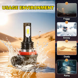 H11 H8 H16 LED Fog Light Bulbs Super Bright 6000K White IP68 Waterproof Plug and Play for Car Truck SUV