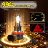 H11 H8 H16 LED Fog Light Bulbs Super Bright 6000K White IP68 Waterproof Plug and Play for Car Truck SUV