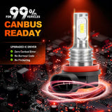 H11 H8 H9 LED Fog Light Bulbs Super Bright 6000K White IP68 Waterproof Plug and Play for Car Truck SUV