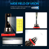 9005 9006 H11 H7 H4 H1 880 881 9004 LED Headlight, Plug & Play Direct Fit, 50W 6000LM 6000K, Improve Visibility Safe Night Driving