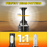H11 H8 H16 LED Fog Light Bulbs Super Bright 6000K White IP68 Waterproof Plug and Play for Car Truck SUV