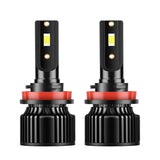 H13 H11 H1 H7 H4 9005 9006 LED Headlight Bulbs, 6000LM 50W 6000K White, Dual Beam Hi/Lo, 360° Adjustable for Ford, Ram Trucks