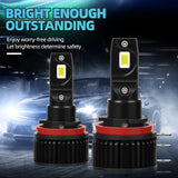 H15 LED Headlight Bulbs 6000LM Super Bright 50W 6000K Xenon White Low Beam Replacement Bulbs