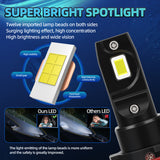 H15 LED Headlight Bulbs 6000LM Super Bright 50W 6000K Xenon White Low Beam Replacement Bulbs