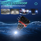 H15 LED Headlight Bulbs 6000LM Super Bright 50W 6000K Xenon White Low Beam Replacement Bulbs