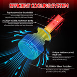 H13 H11 9005 9006 H1 H4 H1 LED Headlight Bulbs 6000LM Super Bright 50W 6000K White IP68 Waterproof Car Light Bulbs