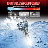 H13 H11 9005 9006 H1 H4 H1 LED Headlight Bulbs 6000LM Super Bright 50W 6000K White IP68 Waterproof Car Light Bulbs