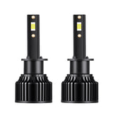 H13 H11 H1 H7 H4 9005 9006 LED Headlight Bulbs, 6000LM 50W 6000K White, Dual Beam Hi/Lo, 360° Adjustable for Ford, Ram Trucks