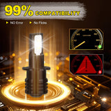 H3 LED Fog Lamp Bulbs IP67 Waterproof Dustproof for Rainy Snowy Foggy Weather